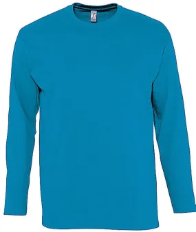 T-shirt manches longues HOMME - 11420 - bleu aqua 