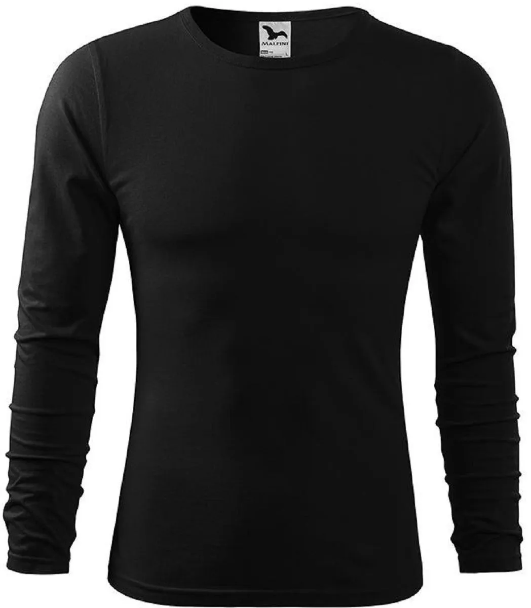 T-shirt manches longues - Homme - MF119 - noir 