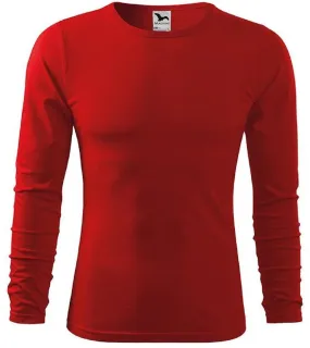 T-shirt manches longues - Homme - MF119 - rouge 