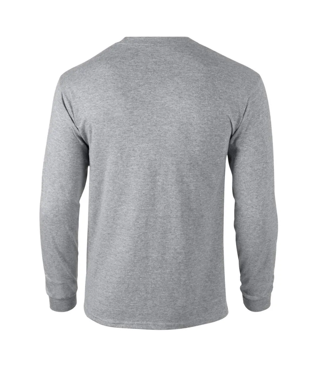 T-shirt uni à manches longues  pour homme gris sport Gildan