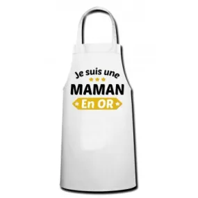 Tablier Maman en or