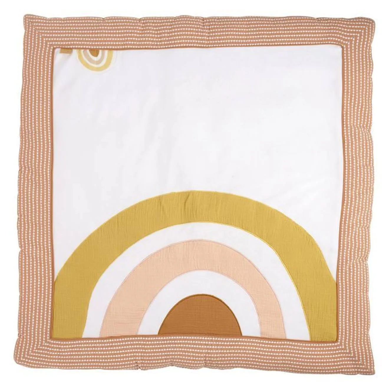 Tapis bébé en velours - SAUTHON - Sunlight - Blanc - 100x100cm blanc - Sauthon