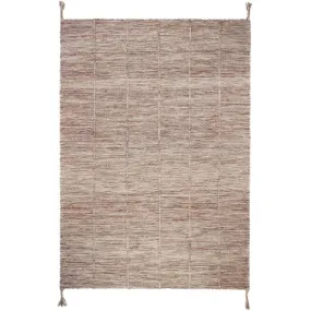 Tapis laine contemporain Brun Rose L | 3 Suisses