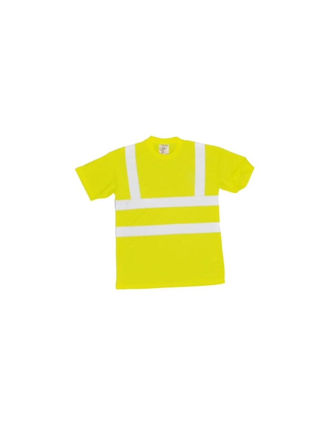 Tee shirt haute visibilite jaune fluo - taille m-Tee shirt Hivi