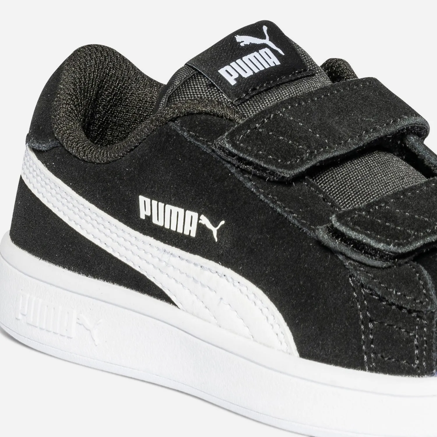 Tennis PUMA noire en cuir velours à scratchs - Eram Sport | ERAM