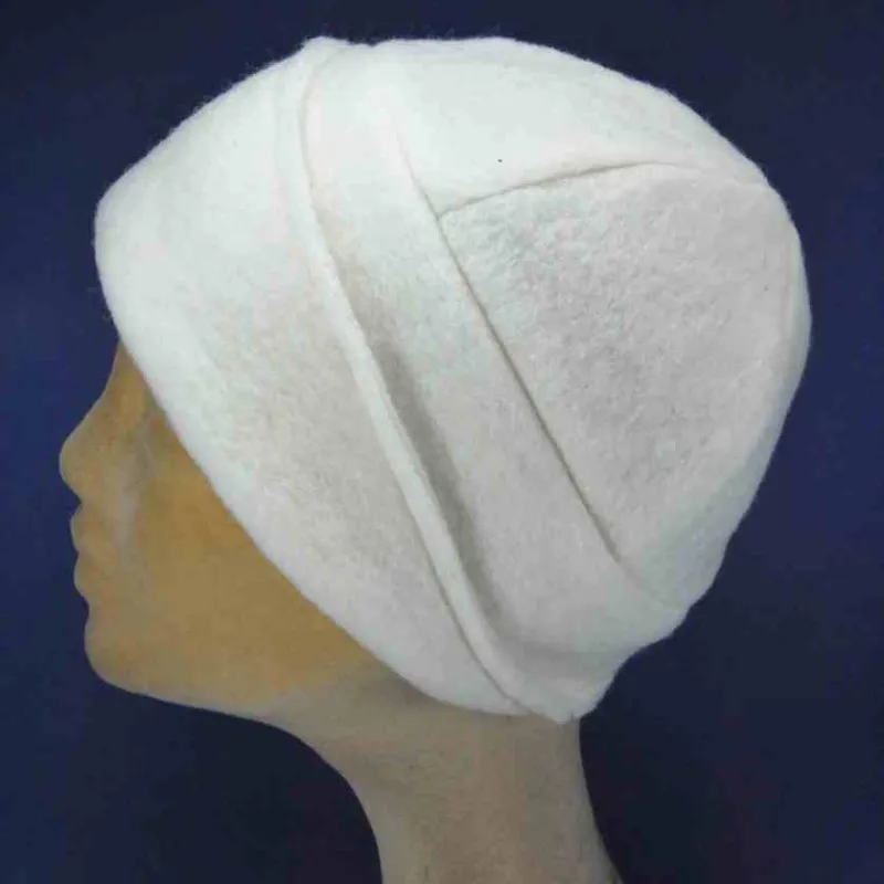 Toque bonnet style rétro laine beige |Toque bonnet pour les femmes