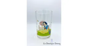 Verre Amora Blanche Neige et les sept nains Disney moutarde