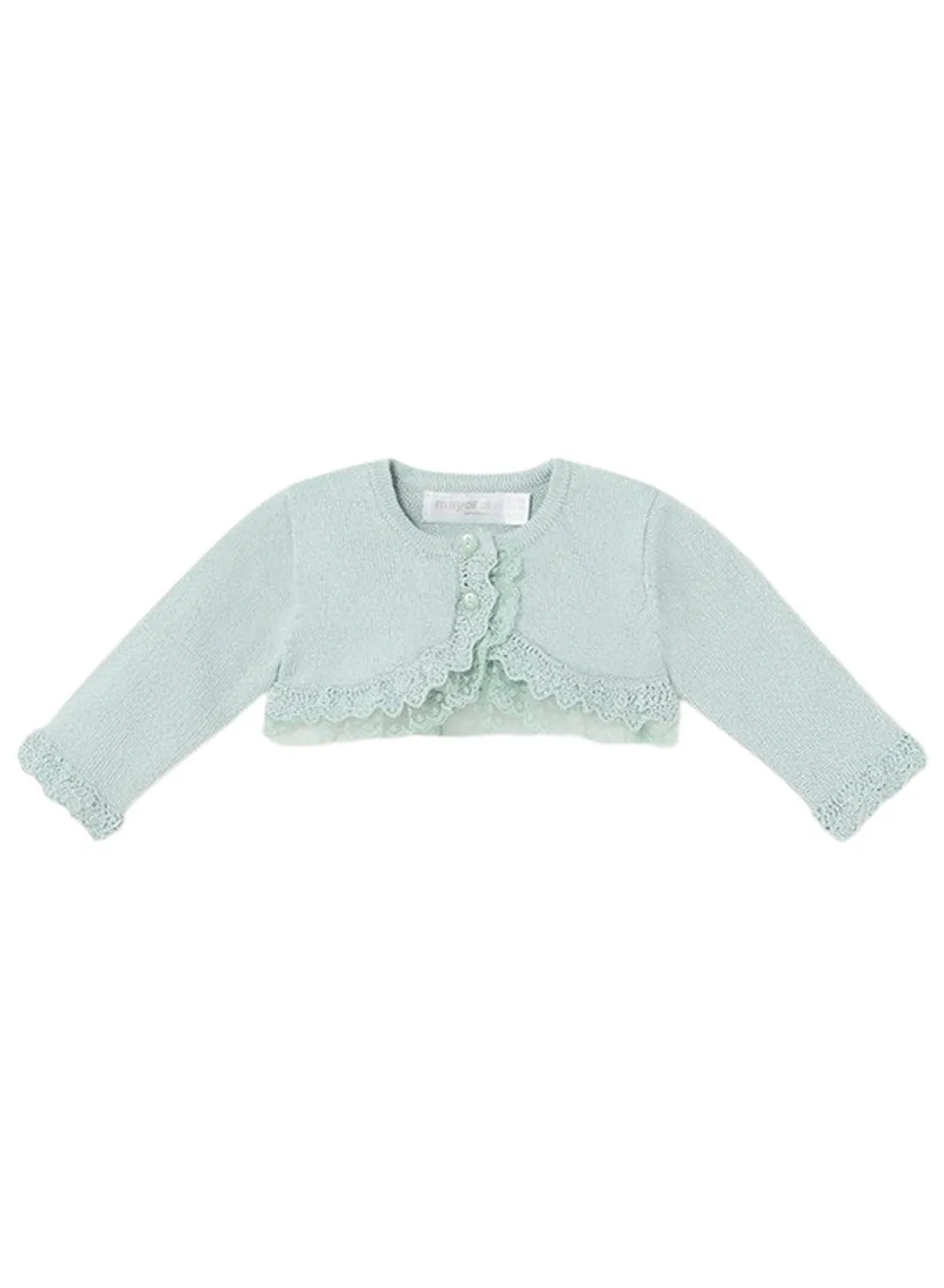 Veste en tricot Mayoral Cérémonie Vert Pour Bébé