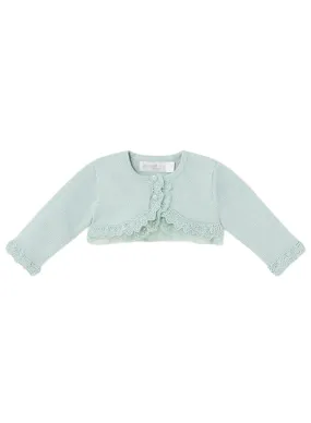 Veste en tricot Mayoral Cérémonie Vert Pour Bébé